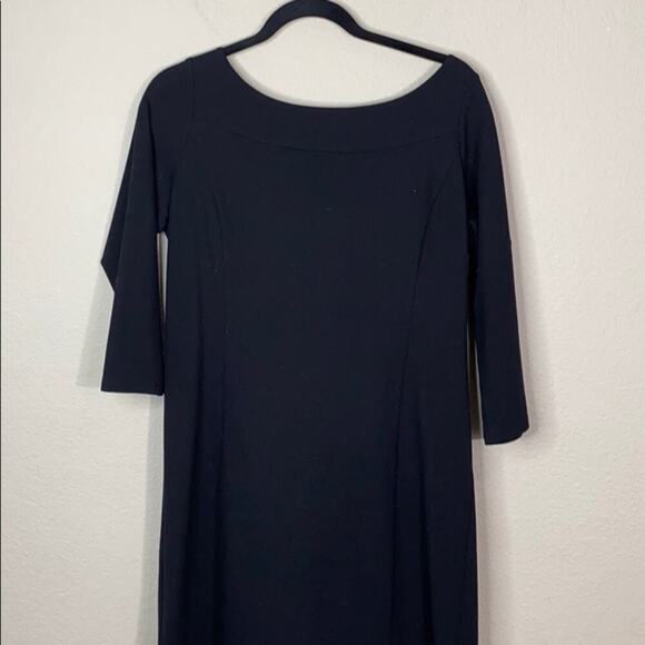 Eileen Fischer 3/4-Sleeve Crepe Dress - Picture 2 of 10